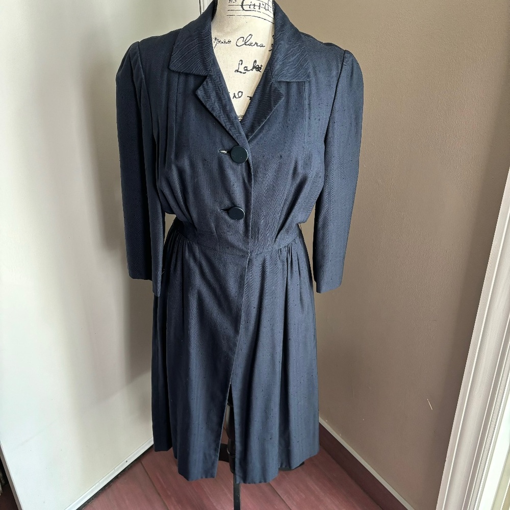 Rare 1950's or 60's Michael Novarese coat dress